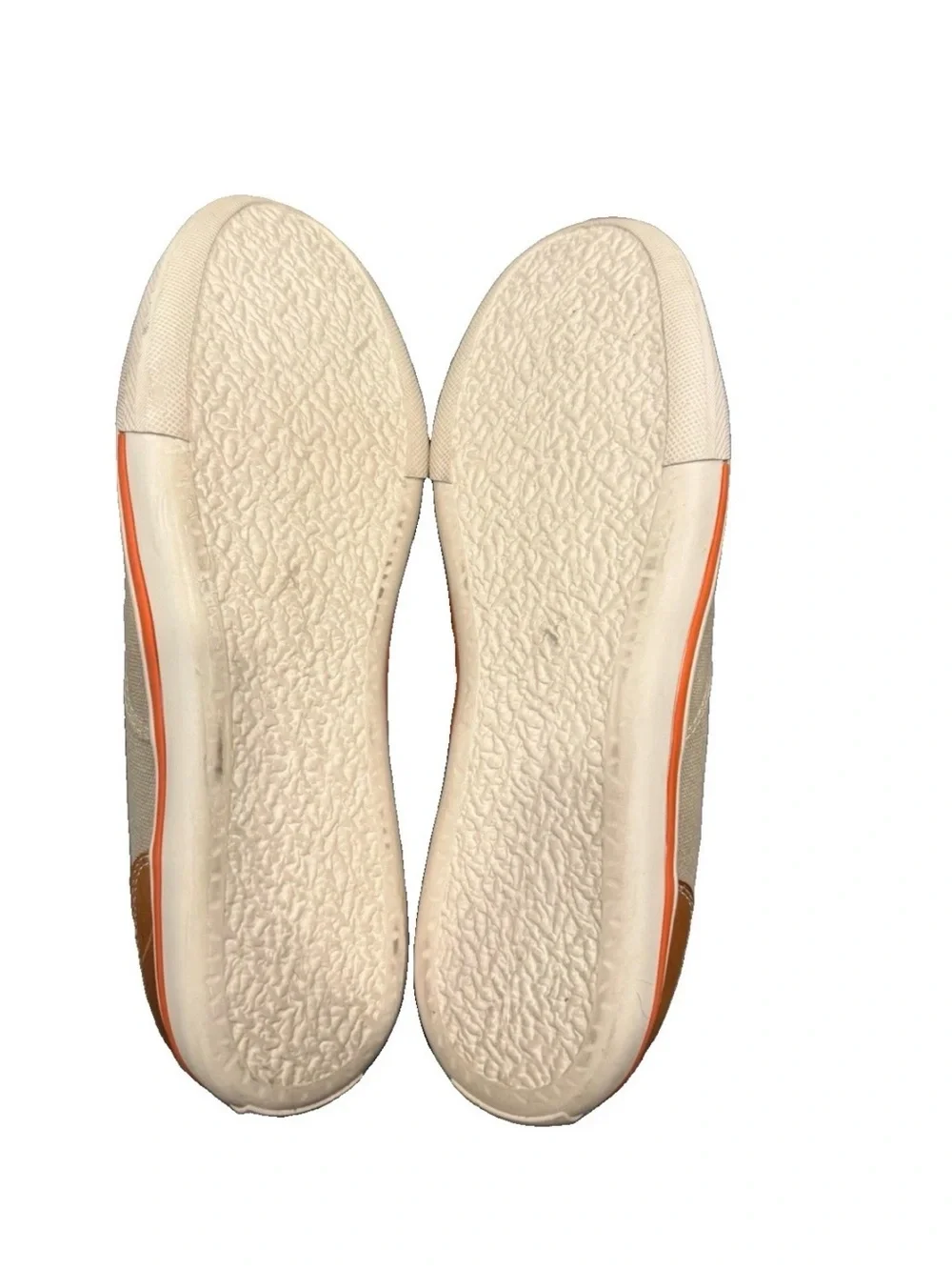 Tommy Bahama Beige Canvas Slip-On Loafers with Tan Trim men’s size 11